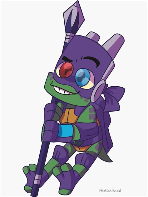 ROTTMNT Donnie Sticker For Sale By RottedSoul Redbubble