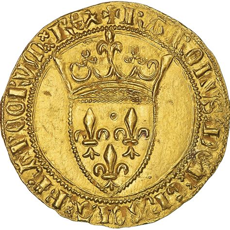 Coin France Charles Vi Ecu D Or La Couronne Ecu D Or Gold