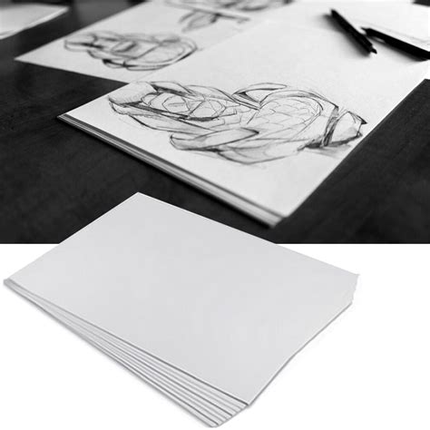 Papel Grande Para Desenho - Papel Para Desenho Técnico Artístico Liso Branco 120gr A4 Trident ...