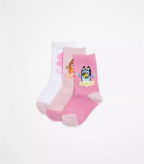 Bluey Crew Socks 3 Pack Target Australia