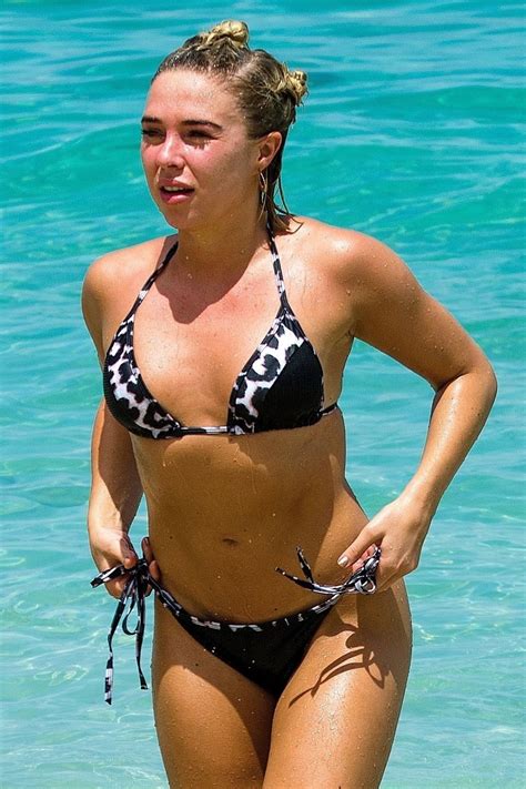 Gabby Allen In Bikini On The Beach In Barbados Hawtcelebs