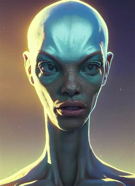 Highly Detailed Portrait Of Alien In Gta V Stephen Stable Diffusion