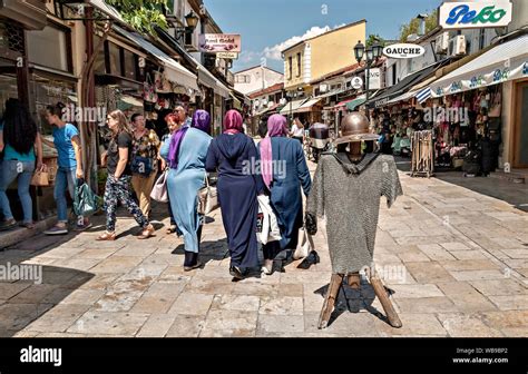 Skopje;North Macedonia;The Old Town area Stock Photo - Alamy