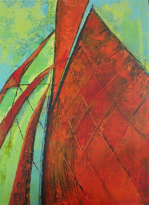 Voiles Rouges Peinture Par Martine Sicard Artmajeur