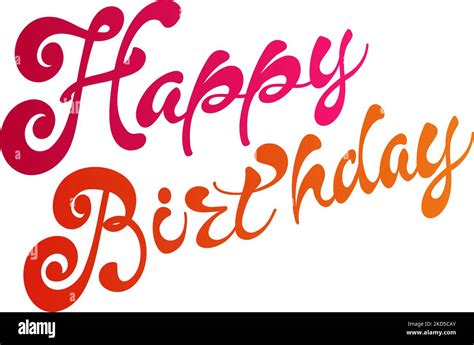 happy birthday text art design Stock Vector Image & Art - Alamy