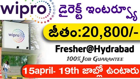 Wipro New Job Recruitment