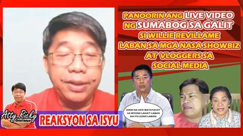 Panoorin Ang Live Video Ng Sumabog Sa Galit Si Willie Revillame Youtube