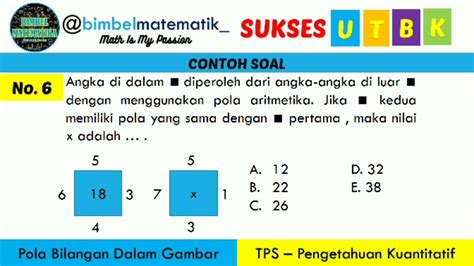 Soal Dan Pembahasan Utbk Sbmptn Tps Pengetahuan Kuantitatif Pola