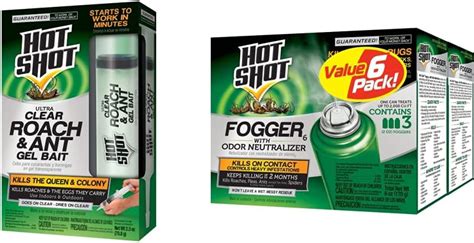 Hot Shot Cebo De Gel Ultra Transparente Para Cucarachas Y Hormigas Onzas Y Nebulizador Con