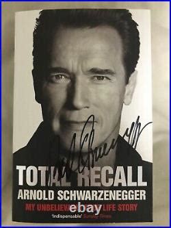 Arnold Schwarzenegger Autograph Signed Biography In Person Autograph