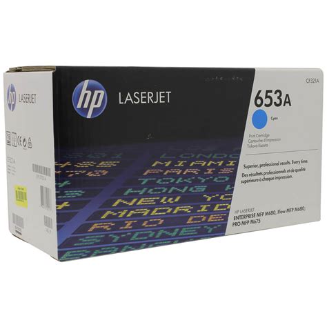 CARTUS TONER CYAN NR 653A CF321A 16K ORIGINAL HP LASERJET M680