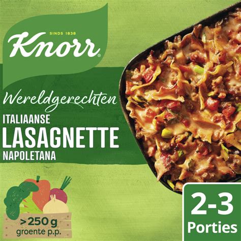 Knorr Wereldgerechten Lasagnette Napoletana Aanbieding Bij Albert Heijn