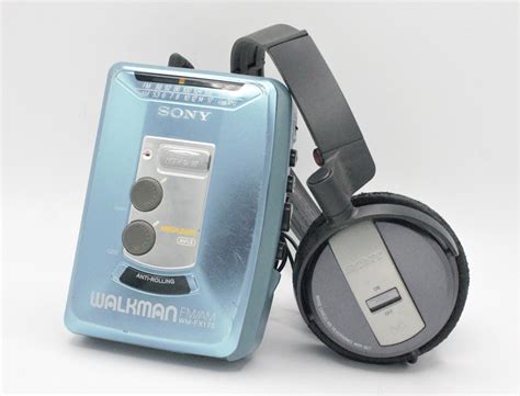 Vintage Sony Walkman Blue Chrome Personal Stereo Cassette Etsy