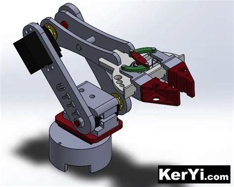 Brazo Robotico Robotic Arm简易机械臂3d数模图纸 Solidworks设计 附step Keryi