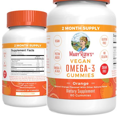 Maryruth Organics Vegan Omega 3 Gummies For Adults Heart Health