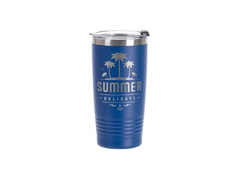 Engraving Blanks 20oz 600ml Powder Coated SS Tumbler With Ringneck Grip