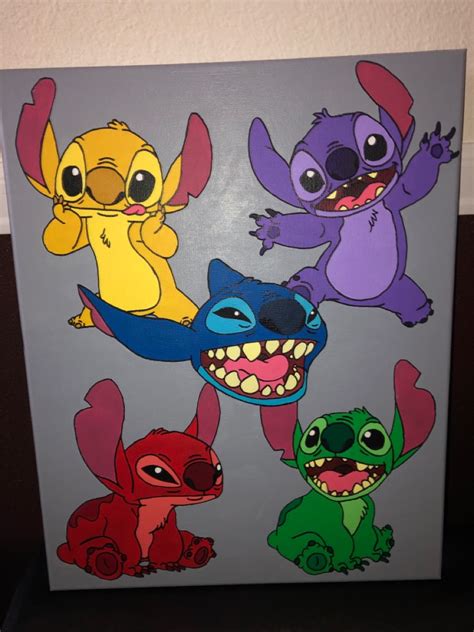 Colorful Cartoon Characters Painting