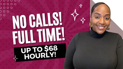 Hourly No Phone Calls Full Time Work From Home Job Hiring