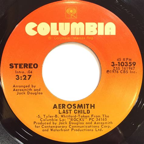 Aerosmith – Last Child / Combination (1976, Santa Maria Pressing, Vinyl ...