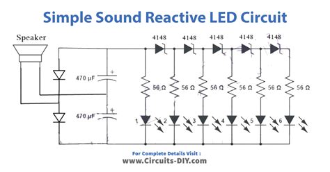 Simple Sound Reactive Leds Circuit