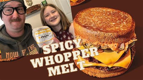 Spicy Whopper Melt From Burger King Review Youtube