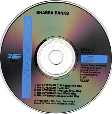 Shabba Ranks Mr Loverman Cd Maxi Single Comanda Minima Lei