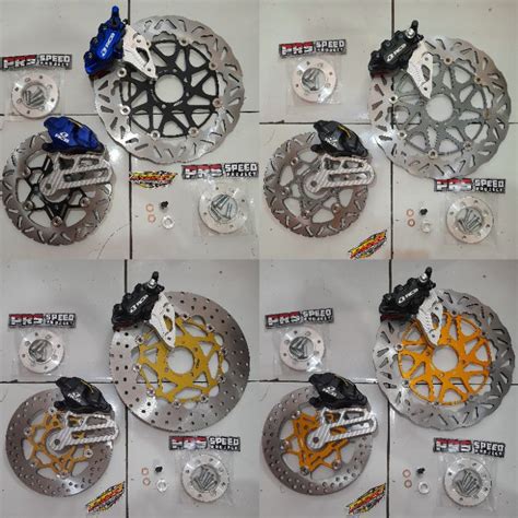 Jual Paket Kaliper Rcb Braket Disc Psm Depan Belakang Satria 2tak 300mm