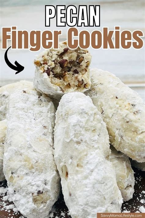 Easy Cream Cheese Pecan Finger Cookies