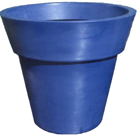 Vaso Planta 70x80 Ibiza Polietileno Azul Escuro 013 Leroy Merlin