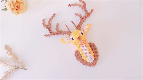 Deer 3d Perler Beads Tutorial Easy Youtube