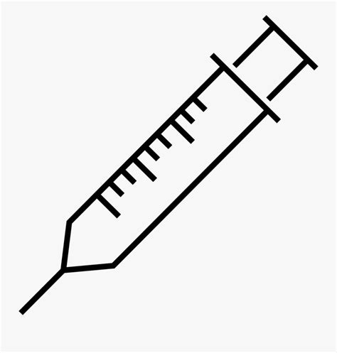 Transparent Free Clipart Syringe Line Art Free Transparent Clipart