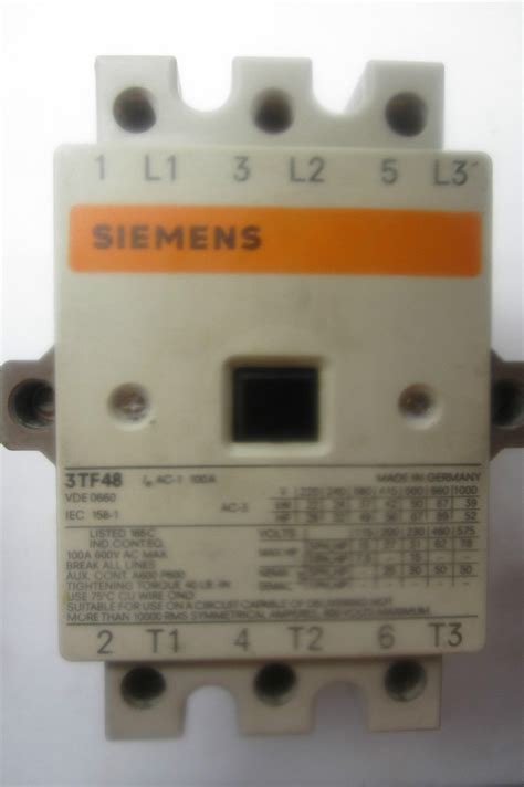 USED SIEMENS 3TF48 CONTACTOR SB Industrial Supply Inc