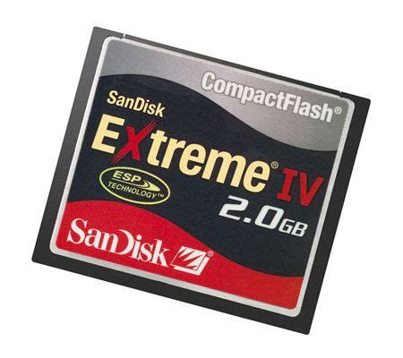 Test Sandisk Compactflash Extreme Iv Go Les Num Riques