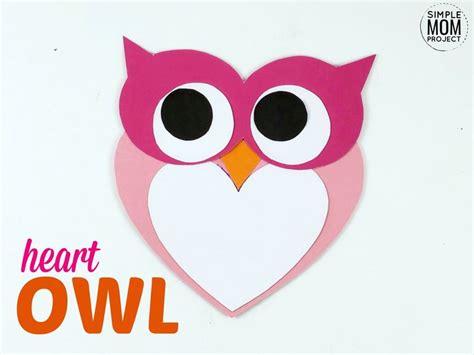 Free Printable Cut And Paste Heart Owl Craft Valentine Art Projects