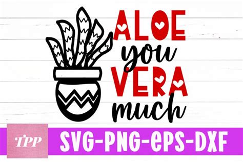 Aloe You Vera Much Svg Funny Cactus Cut File Png Eps Dxf