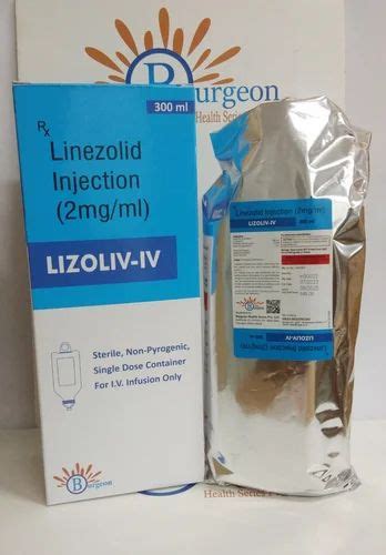 Linezolid 300ml Iv At Rs 55 Piece Linezolid Injection In Chandigarh