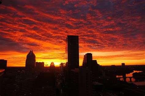 Spectacular Austin Sunrise | Sunrise, New york skyline, Skyline