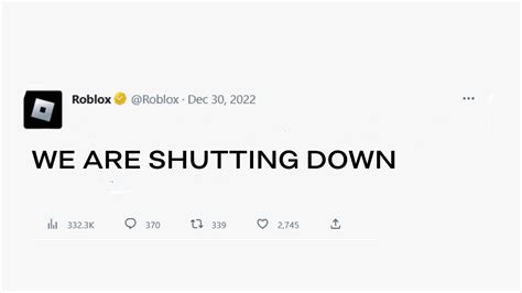 Roblox Is Shutting Down January 1st The Truth Youtube