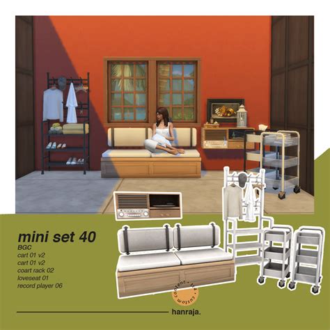 Mini Set In Sims Cc Furniture Sims Cc Sims Custom Content