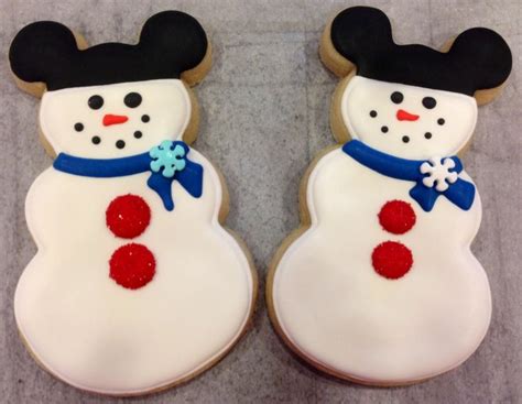 Mickey Mouse Snowman Sugar Cookies By What The Cookie Confections