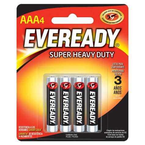 Pila Eveready Carbon Zinc Aaa Con Piezas V