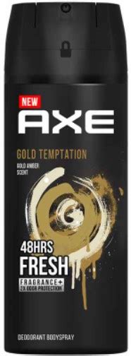 Unilever Axe Deodorant Body Spray Gold Amber Scent 48hours Non Stop