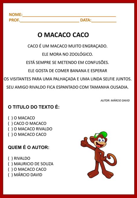 Interpretação De Texto Para Autismo - ATIVIDADES DE TEXTO.pdf textos para autista | PDF