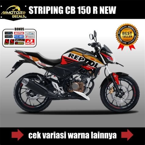 Jual Striping Honda CB150R New Variasi Repsol Decal Stiker Motor Cb