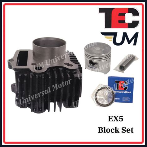 HONDA EX5 HIGH POWER HIPOWER CYLINDER BLOCK SET COMPLETE BLOK PISTON