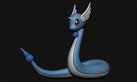 Pokemon Dratini Dragonair And Dragonite D Model D Printable Cgtrader