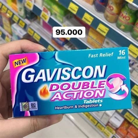 Jual Gaviscon Double Action Tablet Obat Maag Malaysia Shopee Indonesia