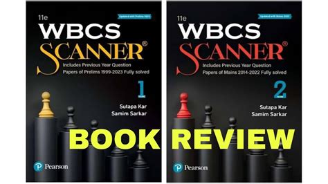 WBCS SCANNER VOL 1 2 2024 Edition Book Review WBCS Previous Year