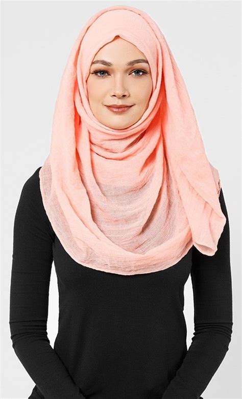 Modal Hijab In Pale Apricot Check Out Our Collection