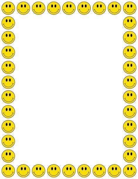 Emoticones Page Boarders, Boarders And Frames, Paper Journal, Journal Cards, Page Borders Design ...